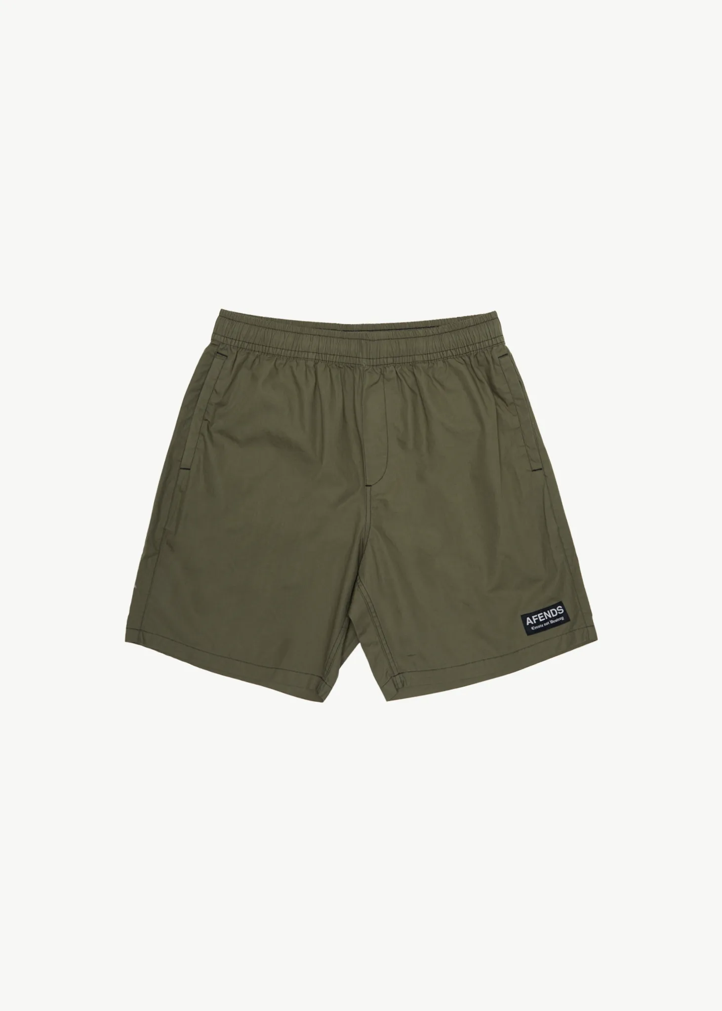 AFENDS Mens The Dopamine - Swim Short 18 - Olive