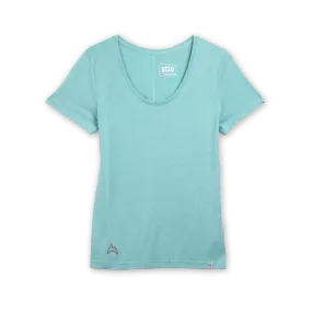 AllTrails × Stio Women's Divide Scoop Neck Tee - Calming Water