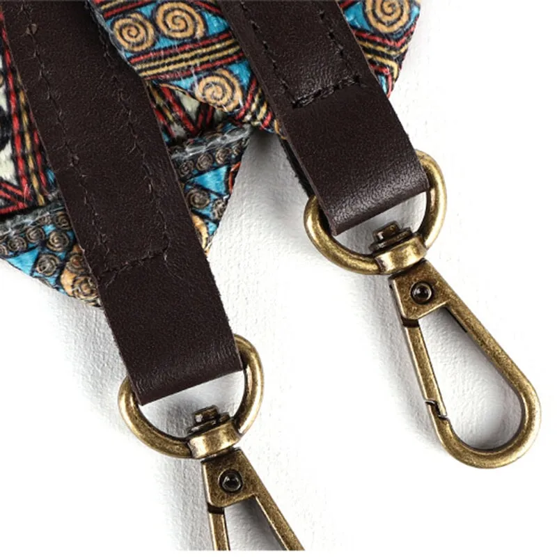 Boho Fabric Woven Wide Shoulder Strap