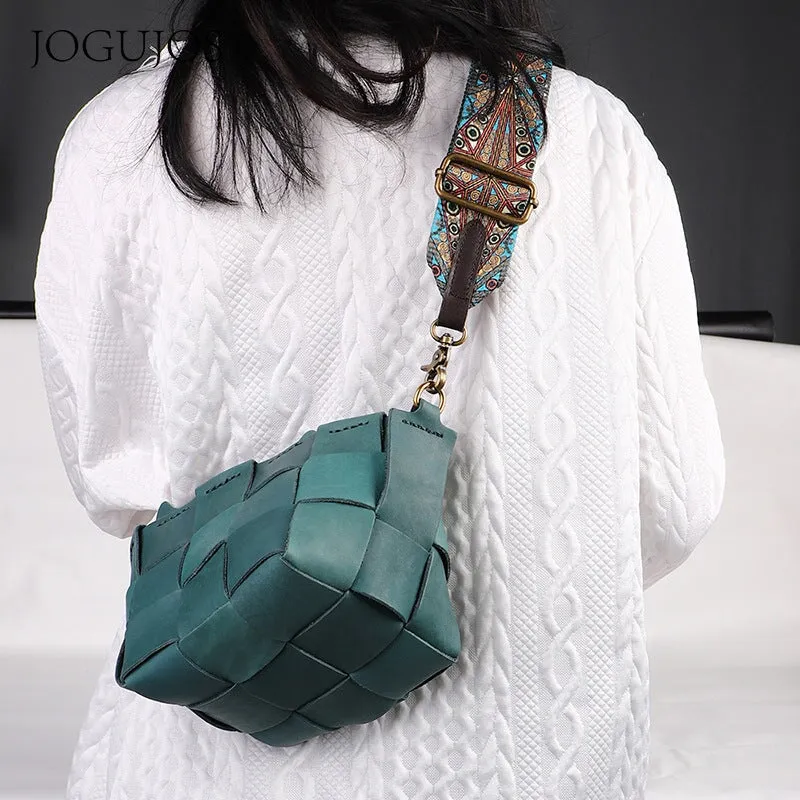 Boho Fabric Woven Wide Shoulder Strap