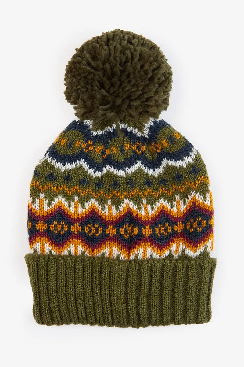 CASE FAIRISLE BEANIE OLIVE