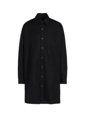 COTTON BROAD CLOTH SPARE COLLAR BIG SHIRT