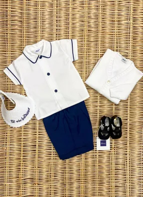 Cotton Piquet Boy Set