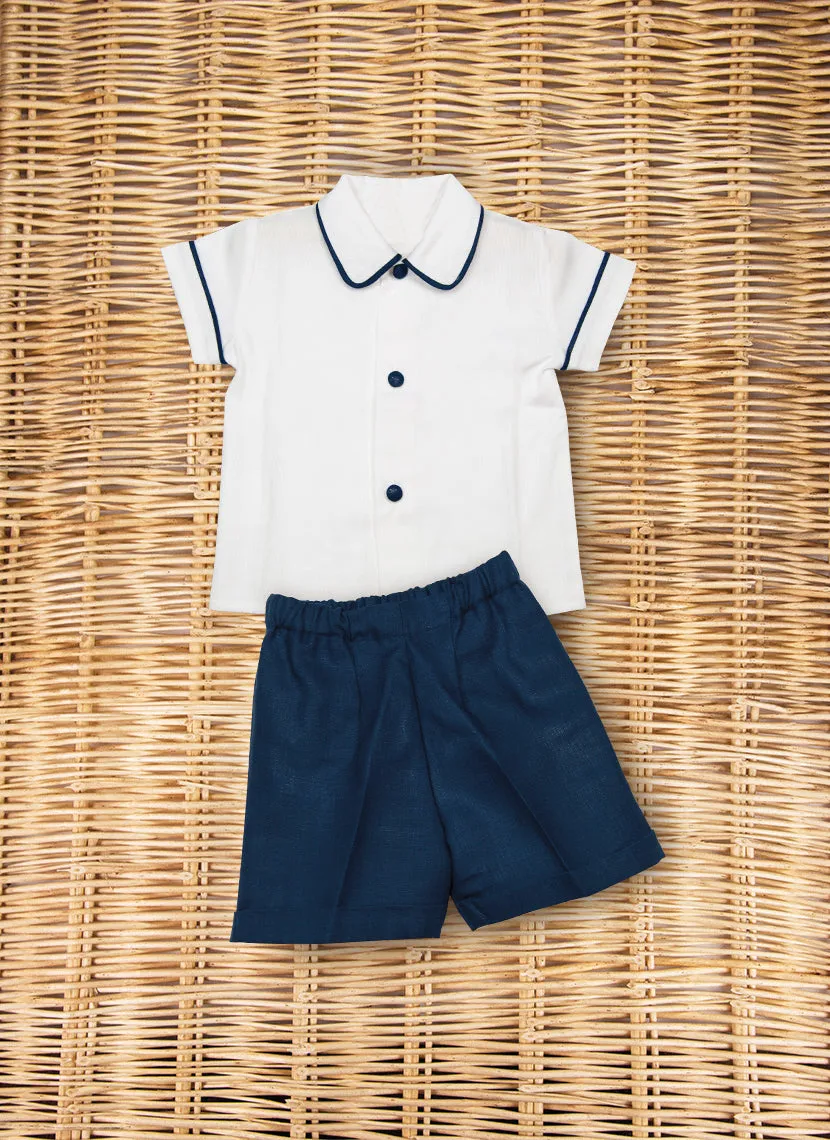 Cotton Piquet Boy Set