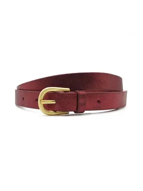 Melena Metallic Belt - Rust