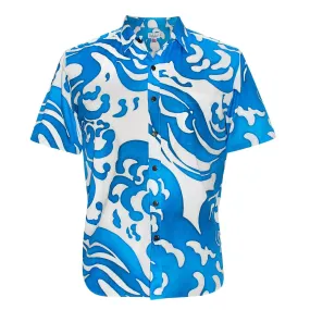 Men's Slim Fit Cotton Shirt - Aramami Wave