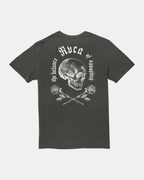 Opposite Skulls Long Sleeve Tee - Pirate Black