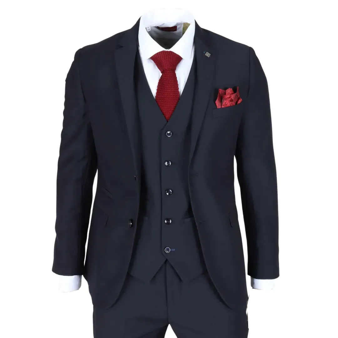 Parker - Men's Navy Tailored Fit Blazer