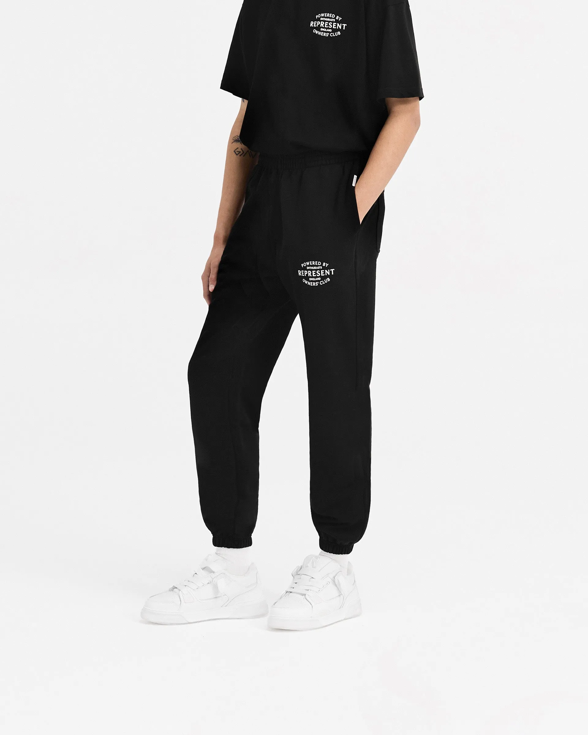 Represent Owners Club Stamp Sweatpant - Jet Black