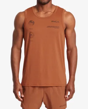 RVCA Runner Tank Top - Terracotta