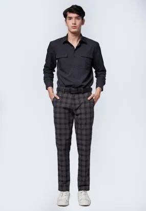 Slim Fit Checks Pants