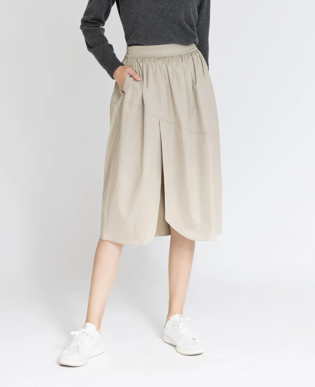 Supima Poplin Tulip Skirt