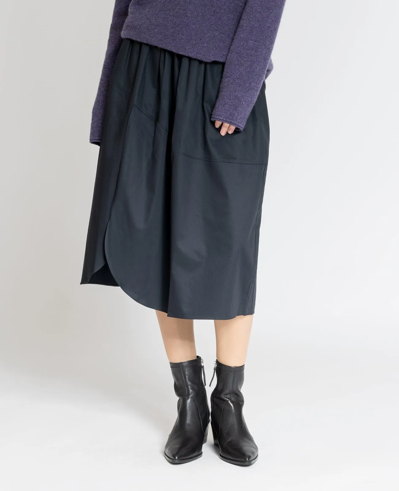 Supima Poplin Tulip Skirt